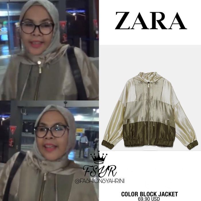 Ibunda Syahrini pakai jaket murah
