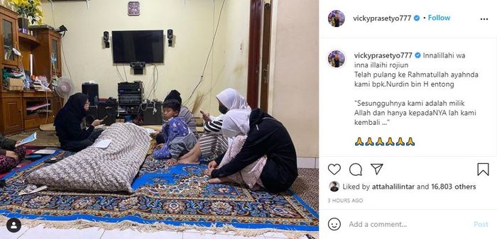 Unggahan <a href='https://palembang.tribunnews.com/tag/vicky-prasetyo' title='Vicky Prasetyo'>Vicky Prasetyo</a> 