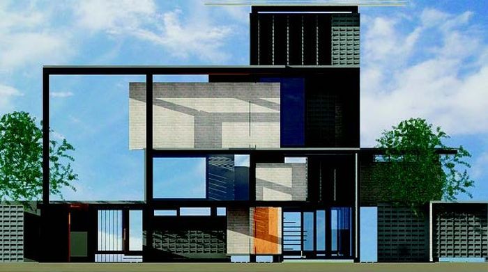 Ide desain pengaplikasian cerobong ventilasi untuk dinginkan ruang.