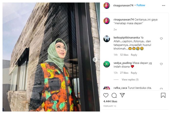 Rina Gunawan meninggal dunia