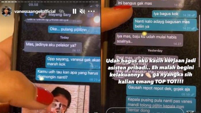 Vanessa Angel menunjukkan bukti perselingkuhan sang suami, Bibi Ardiansyah dengan asisten pribadinya bernama Mayang Sary.