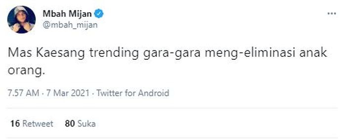 Postingan Mbah Mijan