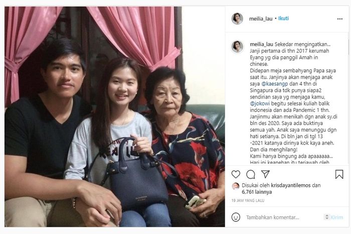 Kaesang Pangarep batal nikahi Felicia Tissue Desember tahun 2020 lalu.