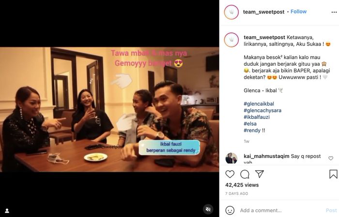 Momen kedekatan Glenca Chysara dan Ikbal Fauzi terekam kamera