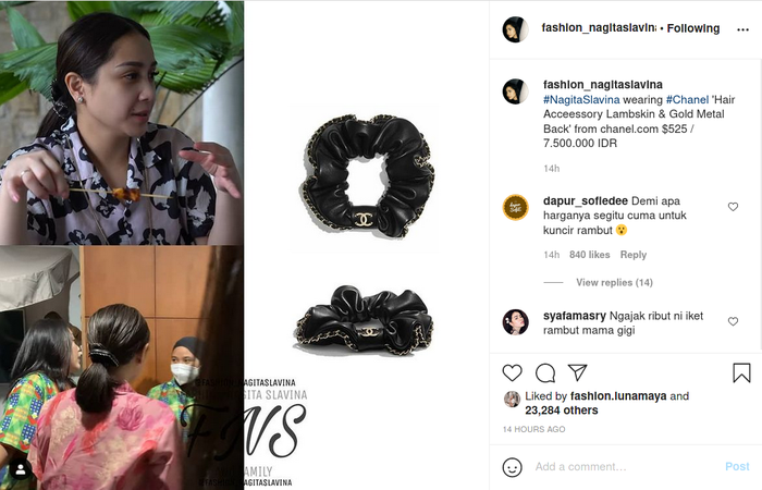 Bikin syok netizen, harga asli ikat rambut Nagita Slavina yang diungkap oleh akun penggemar ternyata capai Rp 7,5 juta.