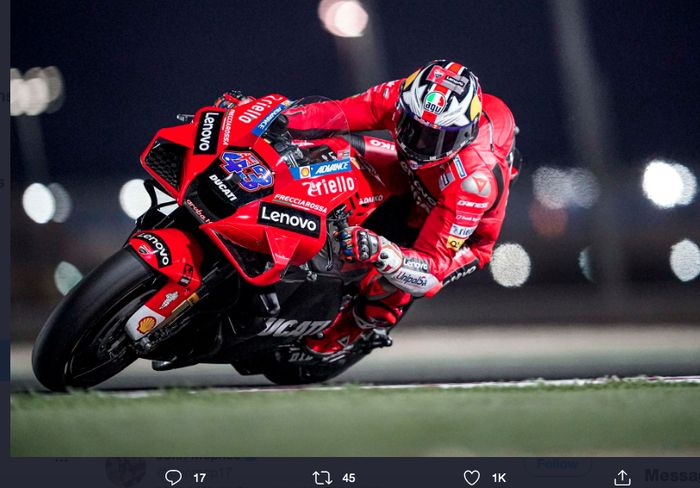 Pembalap Ducati Lenovo Team, Jack Miller.