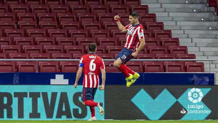 Gol ke-18 di LaLiga milik <a href='https://manado.tribunnews.com/tag/luis-suarez' title='Luis Suarez'>Luis Suarez</a> mampu membuat <a href='https://manado.tribunnews.com/tag/atletico-madrid' title='Atletico Madrid'>Atletico Madrid</a> untuk sementara lega dari kejaran <a href='https://manado.tribunnews.com/tag/barcelona' title='Barcelona'>Barcelona</a> dan <a href='https://manado.tribunnews.com/tag/real-madrid' title='Real Madrid'>Real Madrid</a>, usai menang atas Athletic Bilbao.