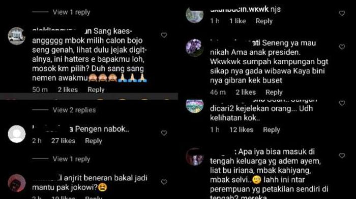 Komentar warganet soal Nadya Arifta.