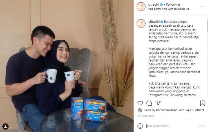 Postingan Citra Kirana