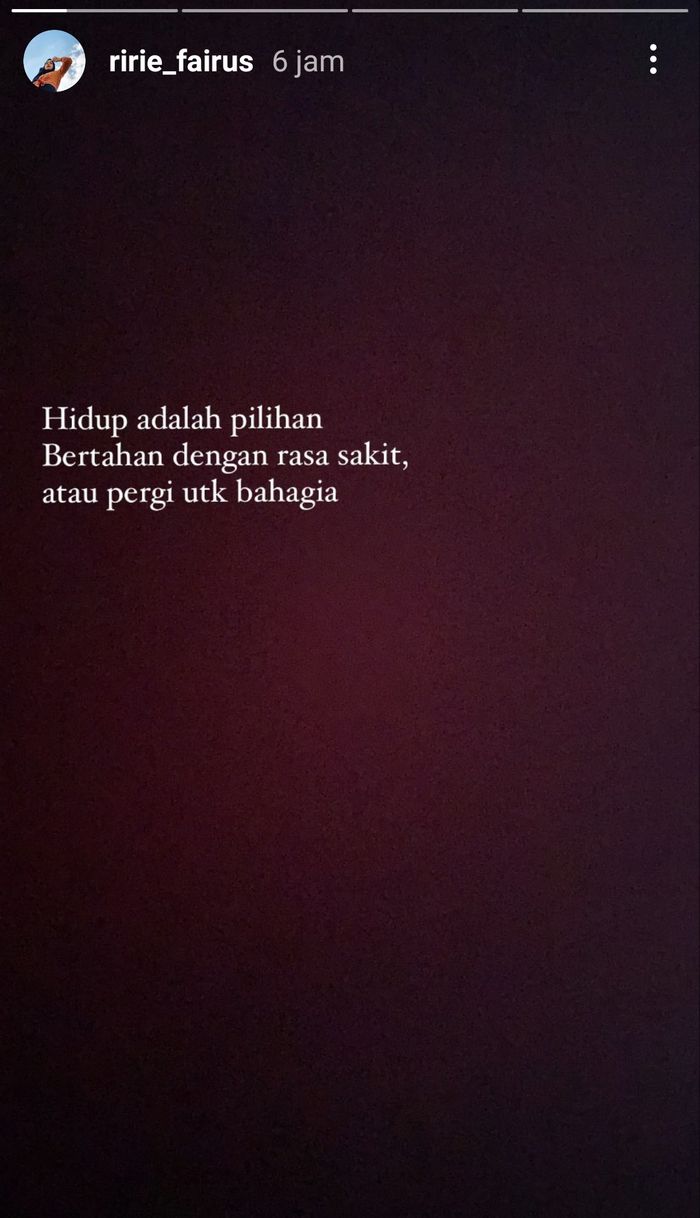 Ririe Fairus makin mantap untuk berpisah usai isu skandal <a href='https://jambi.tribunnews.com/tag/perselingkuhan' title='perselingkuhan'>perselingkuhan</a> <a href='https://jambi.tribunnews.com/tag/ayus-sabyan' title='Ayus Sabyan'>Ayus Sabyan</a> dengan <a href='https://jambi.tribunnews.com/tag/nissa-sabyan' title='Nissa Sabyan'>Nissa Sabyan</a>.