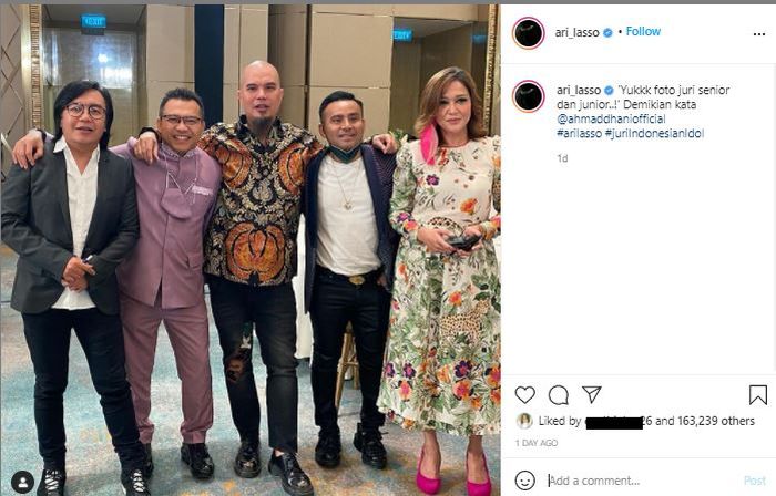 Potret kebersamaan Maia Estianty dan Ahmad Dhani setelah sekian lama.
