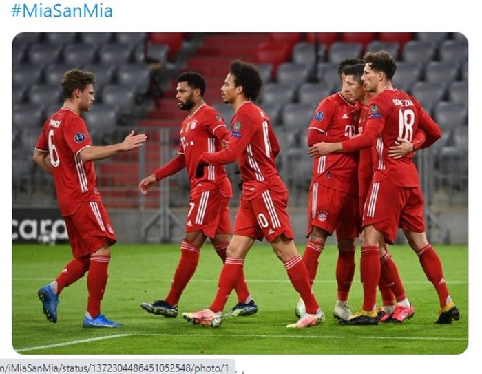 Bayern Muenchen lolos ke perempat final Liga Champions 2020-2021 usai menyingkirkan Lazio di babak 16 besar.
