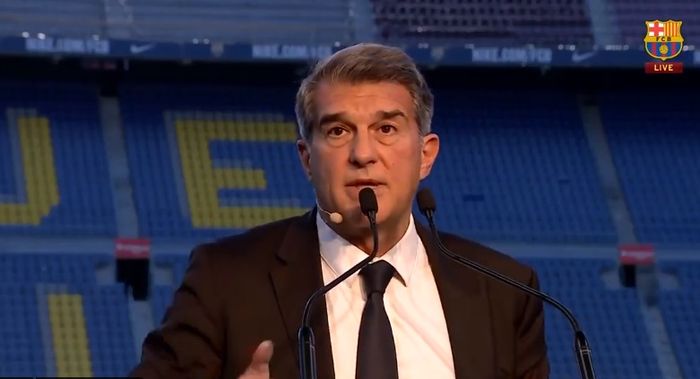 Presiden Barcelona, Joan Laporta.