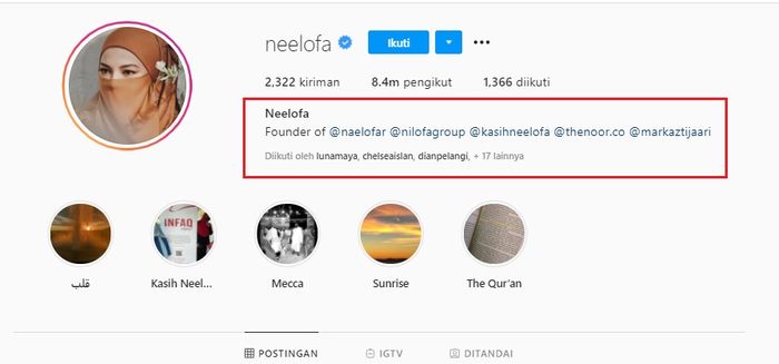 Profil adik ipar Engku Emran, Neelofa