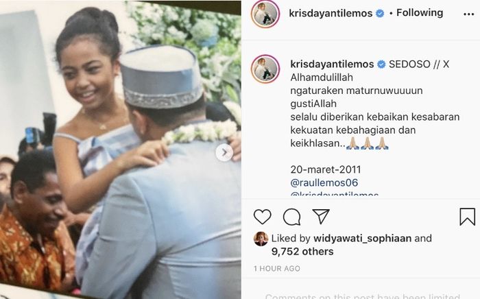 KD merayakan ulang tahun pernikahan ke-10 dengan Raul Lemos.