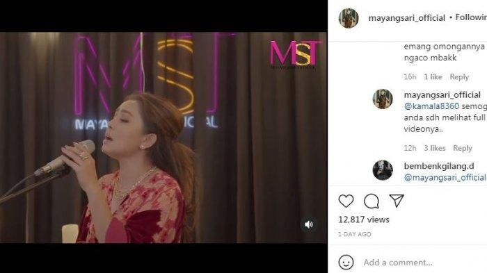 Mayangsari membalas komentar netizen