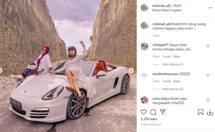 Rohimah berlibur bersama Eva Belisima