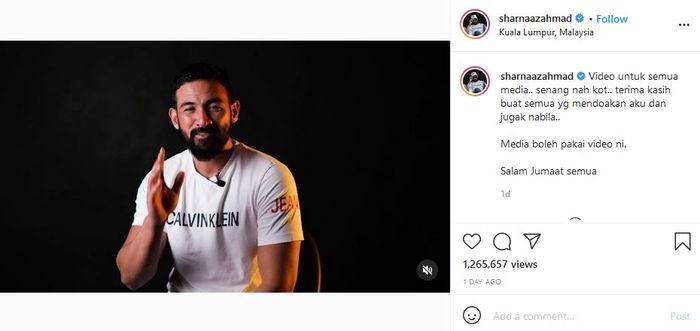 Komentar Sharnaaz Ahmad atas pernikahan mantan istrinya, Noor Nabila