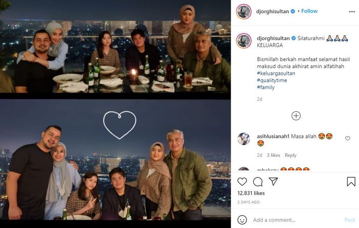 Keharmonisan keluarga Adjie Pangestu dan Annisa Tirhapsari