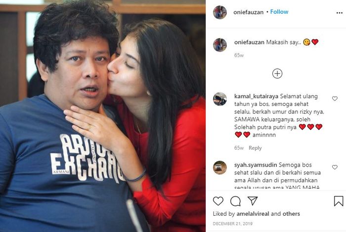 Potret kemesraan Fiona Fachru dan suaminya