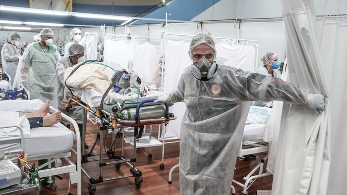 ICU di Brasil dipenuhi usia muda terpaparCovid-19.