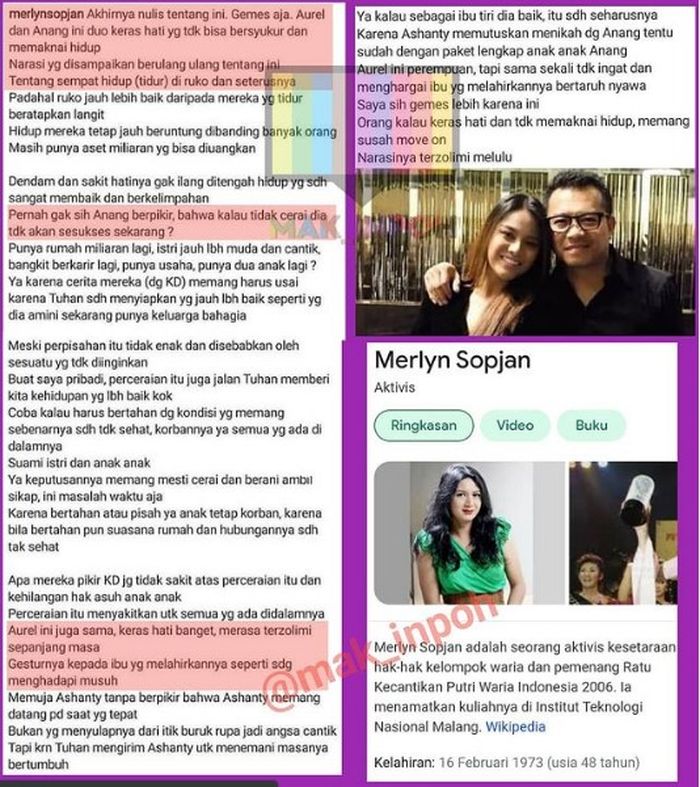 Unggahan Merlyn Sopjan