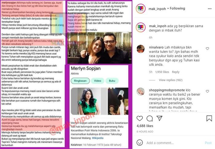 Unggahan Merlyn Sopjan