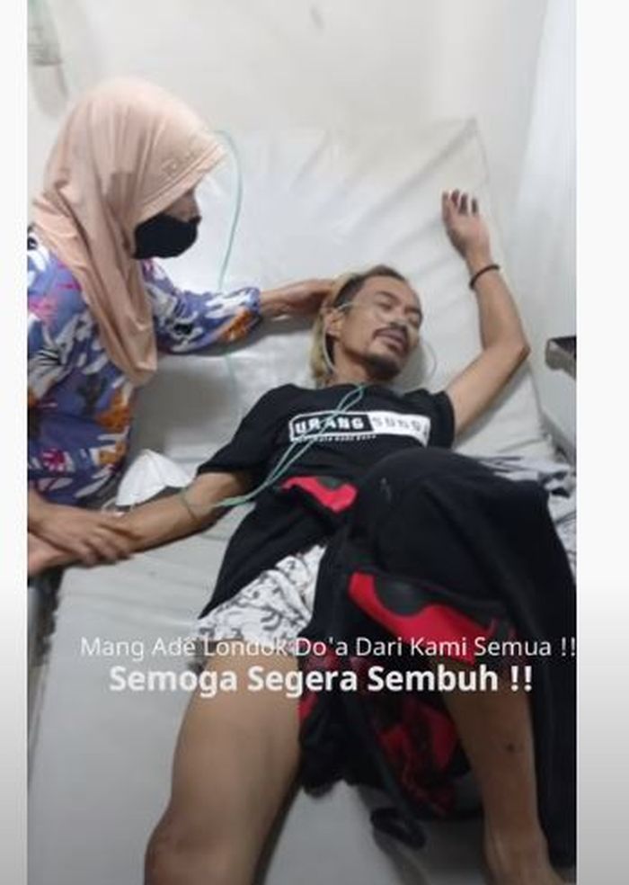 Kondisi terkini <a href='https://tribunmedan.cfd/tag/ade-londok' title='Ade Londok'>Ade Londok</a> usai jatuh dari tangga