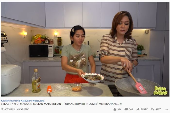 Maia Estianty masak untuk mantan TKW