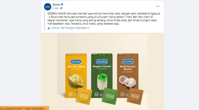 Sensasi Nusantara Nih! Durex Bakal Rilis Kondom Rasa Cendol dan Durian ...