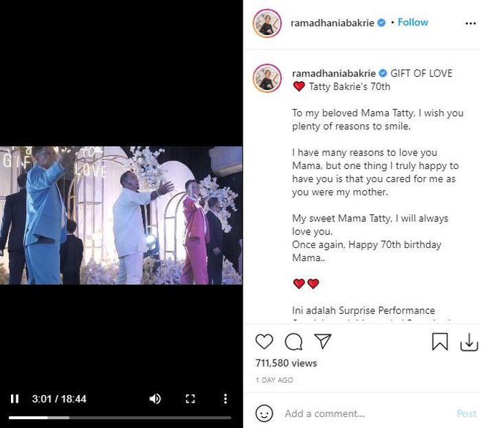 Nia Ramadhani tunjukkan keakrabannya dengan sang mama mertua