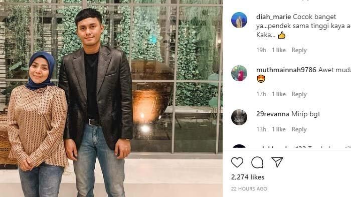 Posting-an Muzdalifah bersama Fadel Islami bak kakak beradik