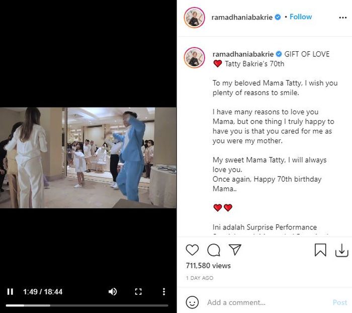 Nia Ramadhani tunjukkan keakrabannya dengan sang mama mertua