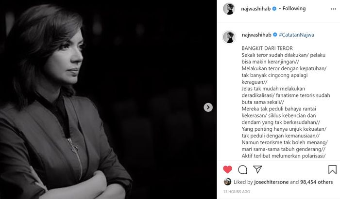 Unggahan Najwa Shihab