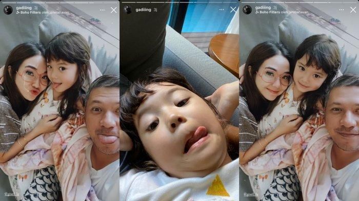 Kebersamaan Gading Marten dengan Gisella Anastasia dan Gempita Nora Marten terekam.