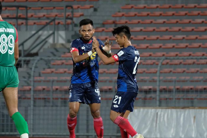 Pemain Indonesia, Saddil Ramdani turut menyumbang 1 gol saat Sabah FC mengalahkan Kuching City, Minggu (28/3/2021).