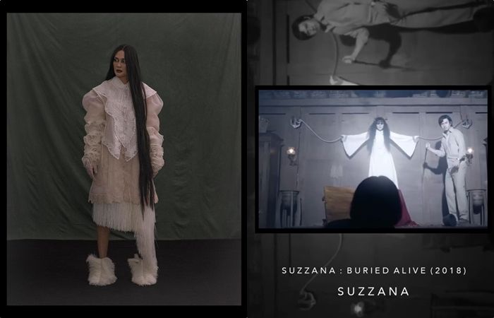 Modern (kiri) vs jadul (kanan), penampilan <a href='https://sumsel.tribunnews.com/tag/luna-maya' title='Luna&nbsp;Maya'>Luna&nbsp;Maya</a> dalam Suzanna: Burried Alive