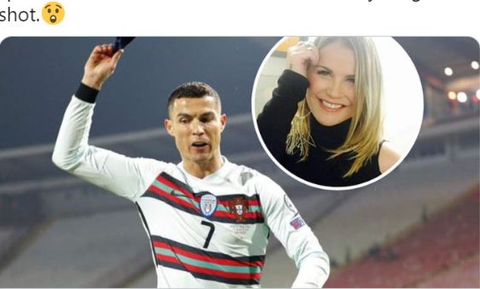 Megabintang timnas Portugal, Cristiano Ronaldo, dan sang kakak, Katia Aveiro.