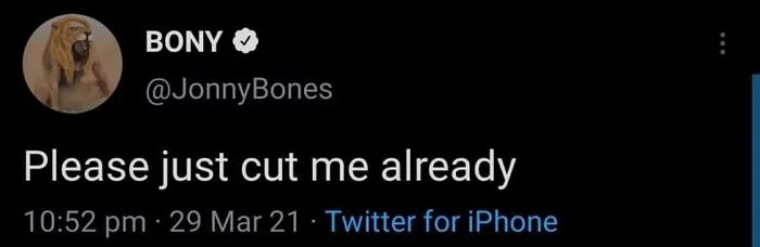 Tweet Jon Jones yang sudah dihapus menginginkan untuk dilepas oleh UFC (29/3/2021)