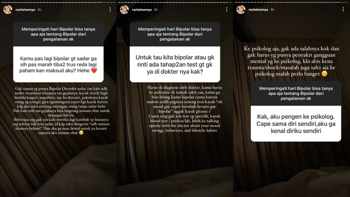 Memperingati Hari Bipolar Sedunia Rachel Vennya Bagikan Pengalamannya Sebagai Penderita Bipolar Disorder Termasuk Gejala Yang Dialami