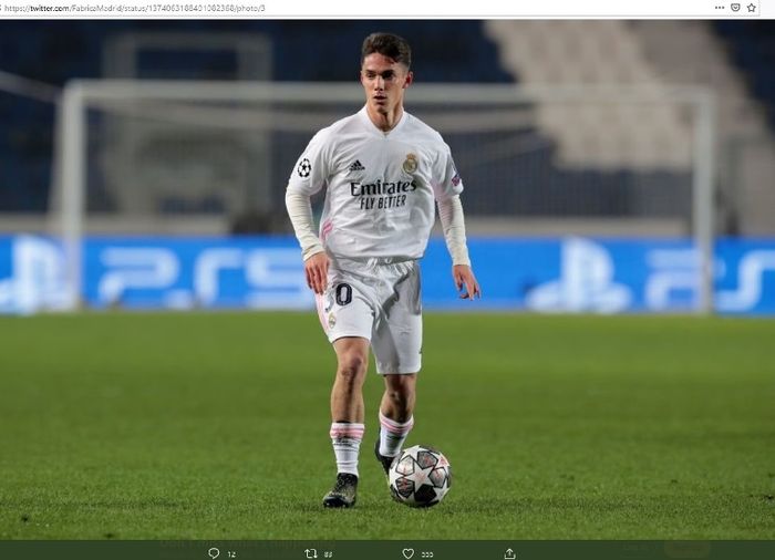 Bek muda akademi Real Madrid, Miguel Gutierrez.