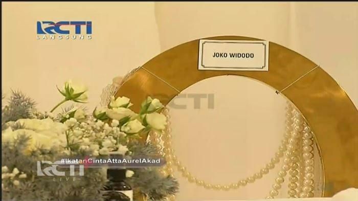 Kursi yang dipersiapkan untuk Presiden Joko Widodo (Jokowi) yang akan menjadi saksi nikah dari pihak Atta Halilintar, Sabtu (3/4/2021).