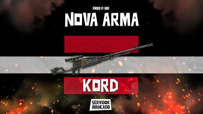 Free Fire's newest weapon called KORD