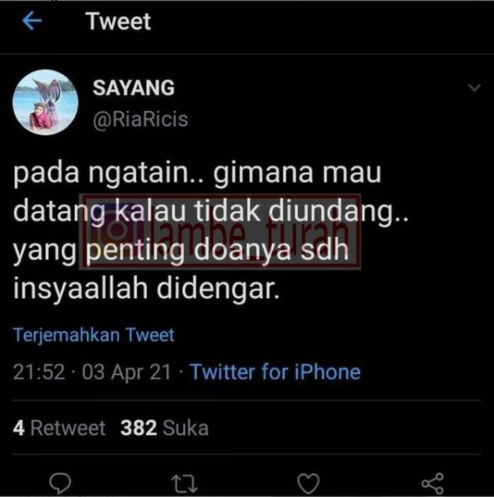 Cuitan Ria Ricis soal tidak diundang ke pernikahan Atta dan Aurel