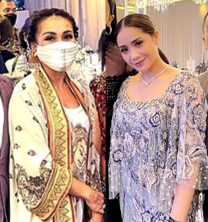 Gaya Ayu Ting Ting dan Nagita Slavina saat Hadiri Pesta Pernikahan Atta-Aurel