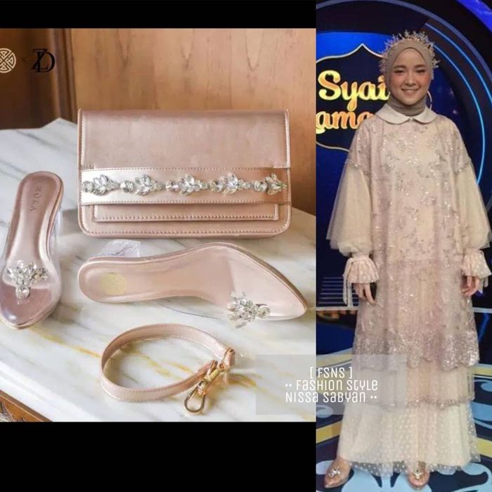 Heels Nissa Sabyan yang dikenakan kondangan