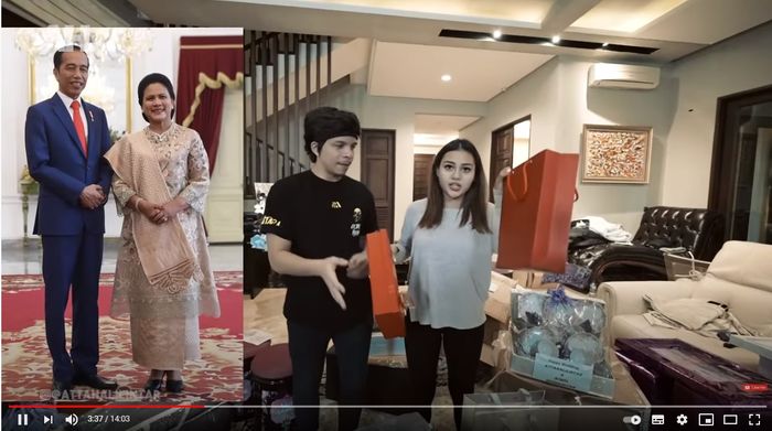Kado pernikahan presiden Jokowi untuk Atta dan Aurel