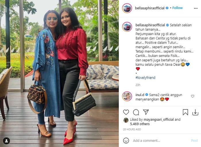 Mayangsari dan Bella Saphira
 