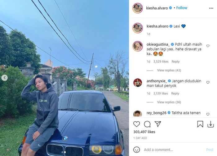 Unggahan Kiesha Alvaro 