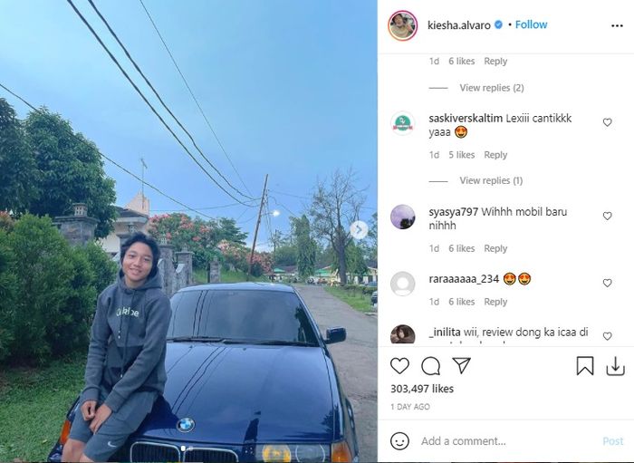 Unggahan <a href='https://medan.tribunnews.com/tag/kiesha-alvaro' title='Kiesha Alvaro'>Kiesha Alvaro</a> 